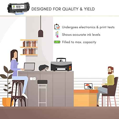 Limeink Compatible Toner Cartridge Replacement for Lexmark 521H 52D1H00 Toner Cartridge for Lexmark MS810 MS810n MS810dn MS810de MS811 MS811n MS811dn MS811dtn MS812dn MS710 MS710n MS711 MS711dn Black