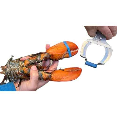 AirFly Crab, Lobster Claw Rubber Bands, Protect Lobsters & Crabs, Cook Safe FDA-Compliant Silicone, Size 1" x 0.5", Made in USA