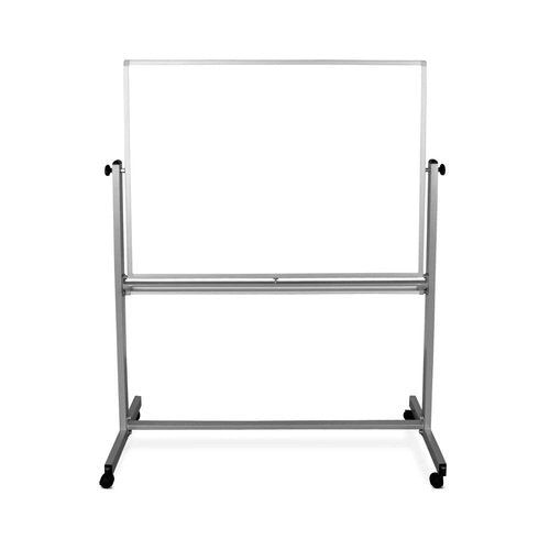 Mobile Magnetic Whiteboard 48"W x 36"H Silver Frame