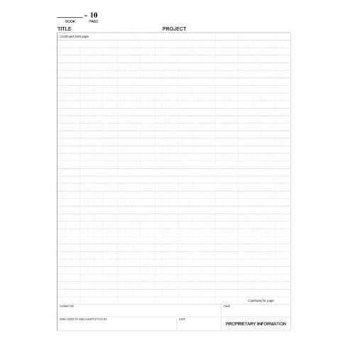BookFactory Lab Notebook Laboratory Notebook - 240 Pages (.25'' Grid Format), 8 7/8'' x 11 1/4'', Blue Cover, Section Sewn Hardbound (Made in USA)