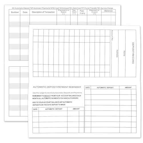 12 Pack Checkbook Register, Check Registers for Personal Checkbook, 6" ¡¿ 3", Blank Ledger Transaction Registers for Personal or Business Bank, Saving Account, Deposit and Credit Card, Thick Paper
