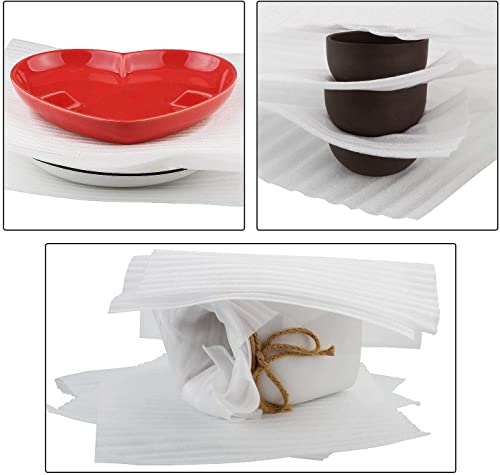 12”x12” Foam Wrap Sheets for Packing Moving Supplies, Cushion Dishes,