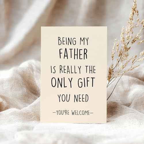 Funny Birthday Card for Dad, Humor Dad Birthday Gifts from Son Daughter Kids, Best Fathers Day Card Gifts