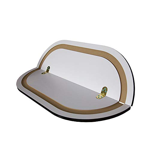 Vispronet Foldable 30x18 Inch Wooden Grain Travel Tabletop with Carrying Case