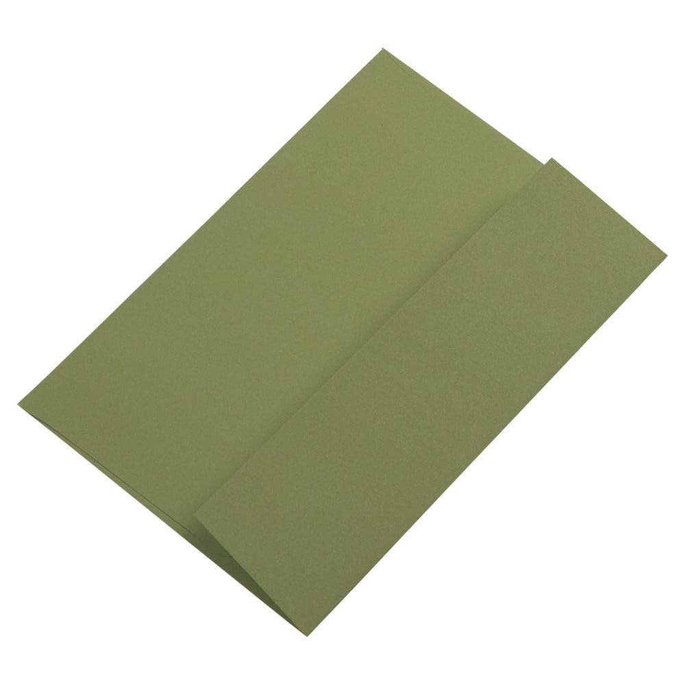 LUXPaper A7 Invitation Envelopes | Peel & Press | 5 1/4" x 7 1/4" | Olive Green | 70lb. Text | 50 Qty
