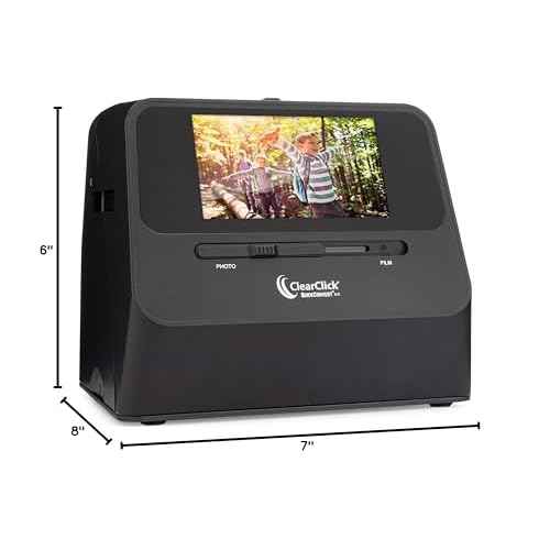 ClearClick QuickConvert 2.0 Photo, Slide, and Negative Scanner - Scan 4x6 Photos & 35mm, 110, 126 Film - No Computer Required - 22 MegaPixels