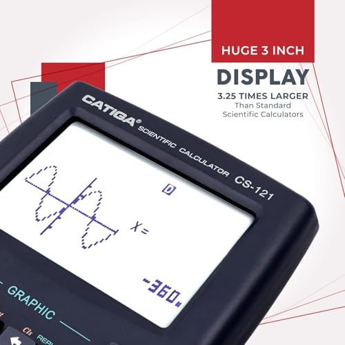 CATIGA Scientific Calculator with Graphic Functions, Multiple Modes with Intuitive Interface, Perfect for Beginner and Advanced Courses, High School or College, CS-121