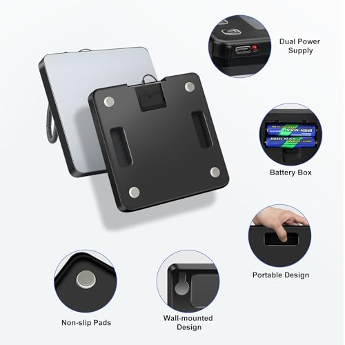 Shipping Scale, 440lb/0.5oz High Accuracy Digital Scale for Packages with Hold, Tare Function, Postal Scale for Small Business, Luggage, Home Use (Battery & Charging Cable Include)
