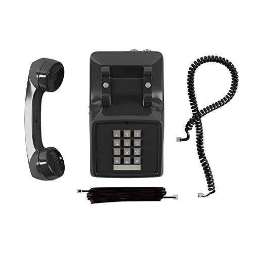 Home Intuition Classic Corded Phone for Hearing Impaired Telephone for Seniors with Extra Loud Ringer, Black