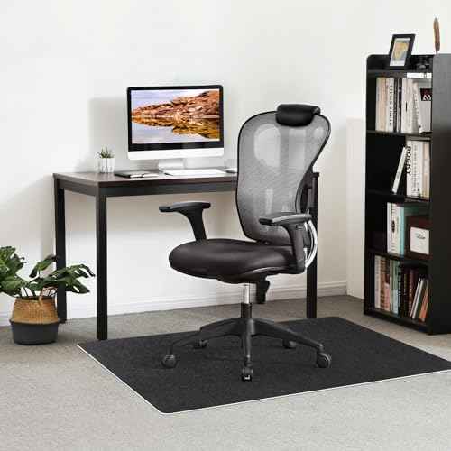 Office Chair Mat - for Hardwood Floors, Large Non-Slip Easy-Clean Floor Protection Blanket (Black, ¡°60 x 48in¡±).
