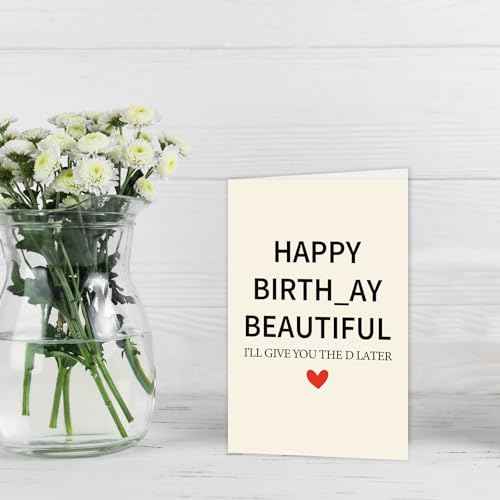 Funny Birthday Card for Wife from Husband, Best Gift for My Wife Birthday, Happy Wife Birthday Gift Ideas for Her, Sweet Birthday Card for Women Her Girlfriend