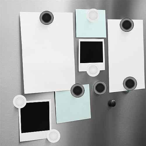 Stainless Iron Magnetic Display Board - Frameless Metal Magnet Boards with 20 Pcs Magnet Memo Strips for Office, Home, School
