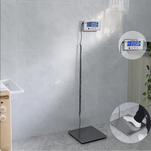 Digital Shipping Scales 440 pounds, Stainless Steel Heavy Duty Postal Scale for Warehouses, Homes, Offices, and Courier Companies, Including Product Manuals and adapters