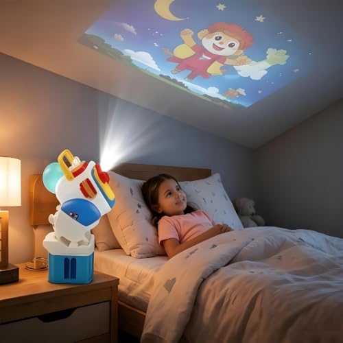 Adjustable Projector Stand for Little Tikes Story Dream Machine with Wall Ceiling Mount & Storage