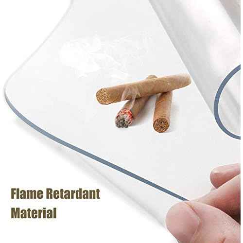 Kuyal Clear Chair mat for Hard Floors 48 x 48 inches Transparent Floor Mats Wood/Tile Protection Mat for Office & Home(48" X 48" Square)