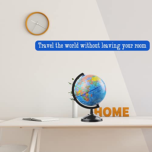 VAP 6 Inch Interactive World Globe for Kids & Students – Educational Earth Globe with Stand