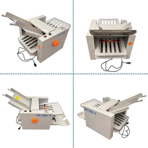 Automatic Paper Folding Machine with 4 Trays - Electric Office Folder