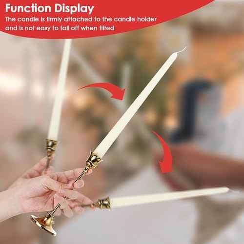 Enhon 2 Pack Candle Stick Glue Adhesive for Taper to Hold Candles in Place