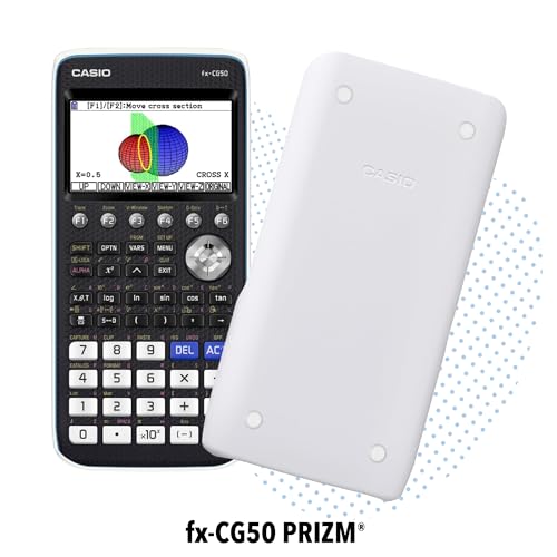 Casio fx-CG50 PRIZM® – Color Graphing Calculator with 3D Graph & Python | Large High-Res Display, Basic & Advanced Functions | Ideal for Exams, STEM, Programming & Advanced Math