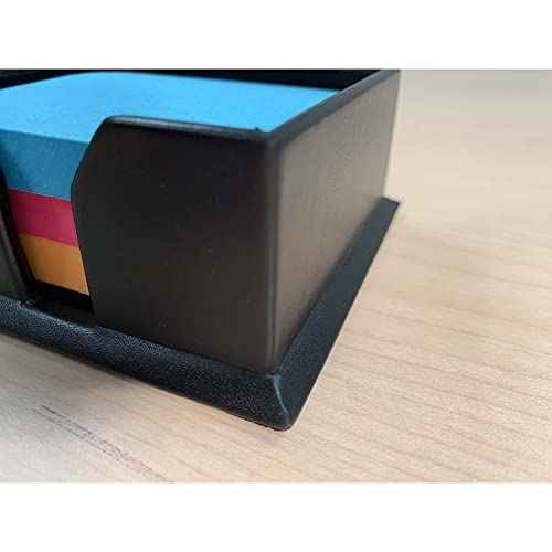 Dacasso A1075 Black 3" x 3" Leather Note Holder