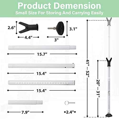 YeYeBest Sliding Door Security Bar & Door/Window Lock Security Door 2 Pack Stop Home Security Bar 28-45Inch Door Jam Adjustable from Inside for Apartment Bedroom Bottom of Door Heavy Duty Interior