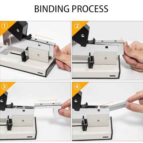 Heavy Duty Stapler with 8000 Staples, High Capacity Manual Large Stapler for 2-240 Sheets, Jam-Free & Anti-Slip Base, Ideal for Offices, Schools, Print Shops