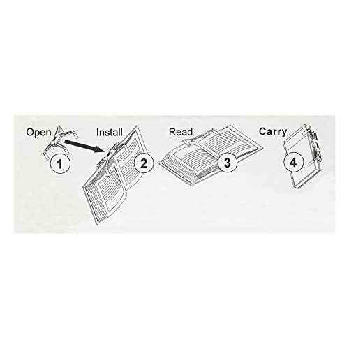 Portable Book Page Holder for Hands Free Reading in Bed, on The Go, on The Treadmill & Exercise Bike - Works on Hardcovers, Paperbacks, Magazines, and Comic, Art, Piano and Recipe Books