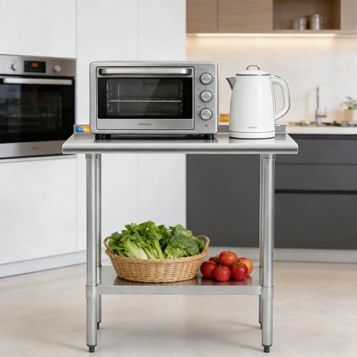 Treshin 18x36-Inch Stainless Steel Commercial Prep & Work Table