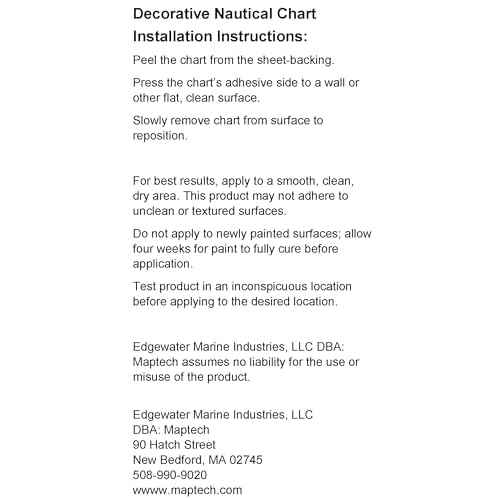 MAPTECH Boston Outer Harbor, MA Decorative Nautical Chart