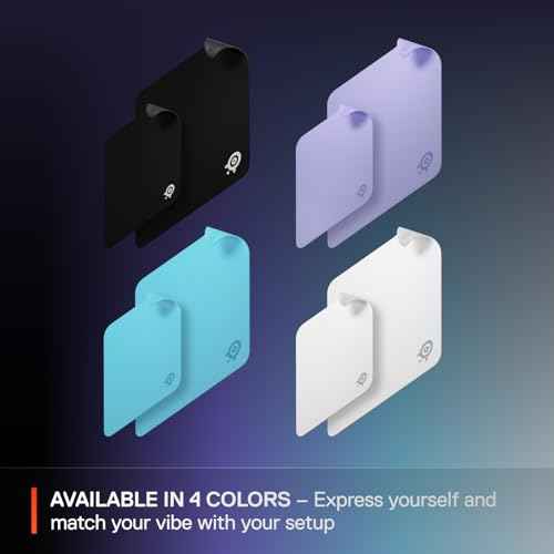 SteelSeries QcK Medium Gaming Mousepad ? Black ? Non-Slip Silicone Rubber Base ? Peak Tracking and Stability ? Optimized for Gaming Sensors ? 320 mm x 270 mm ? FPS, MOBAs, RTS, MMO