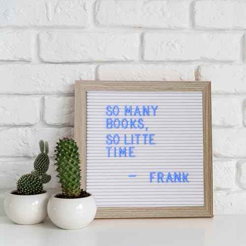 C CRYSTAL LEMON Felt Letter Board Set ? 294-Piece Blue Letters, Numbers & Symbols for 3/4-inch Message Board Letters for Felt Board
