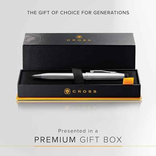 Cross Century II Refillable Ballpoint Pen Presented in a Luxury Gift Box - Medium Point, Black Ink, Lustrous Chrome