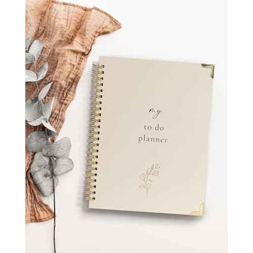 Beautiful To Do List Notebook - Aesthetic Daily Planner to Easily Organize Your Tasks And Boost Productivity - Stylish Undated Planner And School or Office Supplies For Women