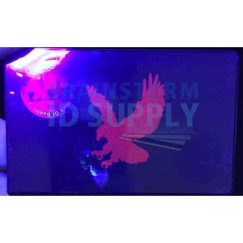 100 Mark of Business Hologram Self Stick ID Overlays (with UV Eagle)