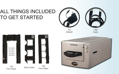 Pacific Image PrimeFilm 120 Pro Plus Film Scanner. Medium & 35mm Film, Slide Scanner. Faster Scan Speed. 6,400 dpi/48-bit True Color. 4.2 Dynamic Range. Mac/PC