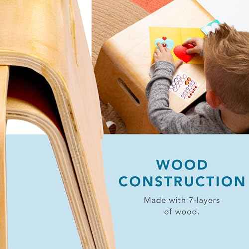 LAPGEAR Bentwood Floor Lap Desk for Kids - Children's Portable, Durable, Learning & Educational Activity Desk for Homework, Crafts, Play - Sturdy Natural Birch Wood - Style No. 21007