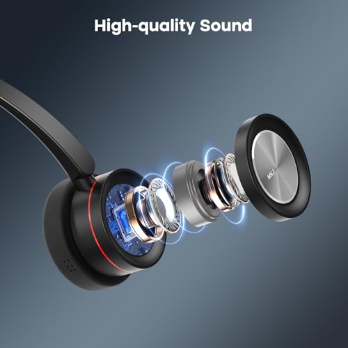 MKJ Telehone Headset for Cisco IP Phone, Wired Headphone with Microphone Noise Cancelling, Office Phone Headset with RJ9 Jack for Cisco CP-7821 7841 7861 7942G 7945G 7960G 7965G 7970G 8841 8865 9975