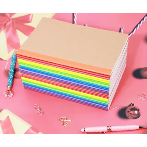 48 Pack A5 Kraf Notebooks Lined Journal Bulk Writing Diary Subject Notebooks Planner with Thick Paper, 60 Pages, 30 Sheets, 8.3x5.5 inch