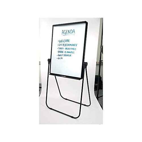 Staples Whiteboard/Flip Chart Easel, Black Frame