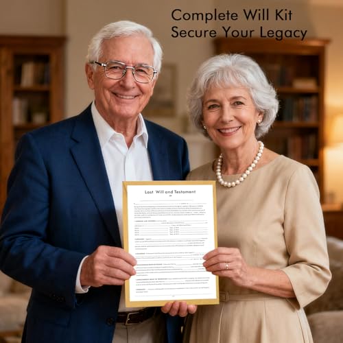 Last Will and Testament Kit - 3 Blank Will Forms with Instructions & Envelopes