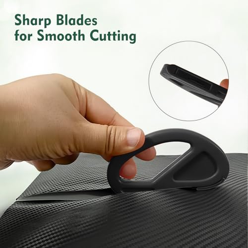 CNTVO 3-Pack Gift Wrapping Cutter with 10 Blades - Safe Holiday & Craft Tool