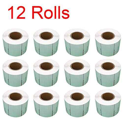 CAS LST-8020 Printing Scale Label, 58 x 60 mm, UPC/Ingredients 12 rolls of 500 labels