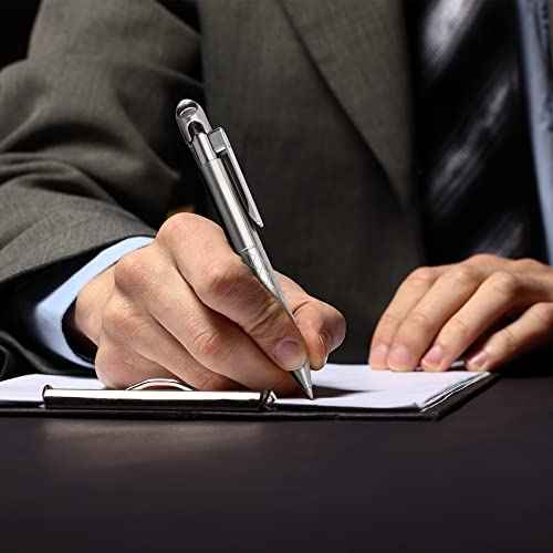 SMOOTHERPRO Titanium Bolt Action Pen with Tungsten Side for EDC Pocket Outdoor Collection Signature Office School Color Stonewash (TI01BK)