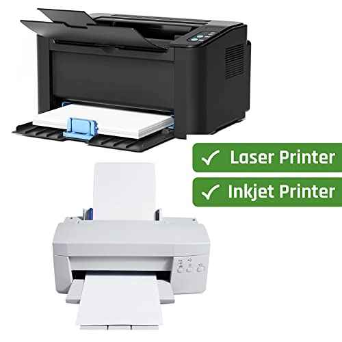 3-1/3" x 4" Shipping Address Labels 3000 Label Stickers Paper for Laser/Inkjet Printer 6 per Page Printable Mailing Labels, FBA Box Labels - Matte, 500 Sheets