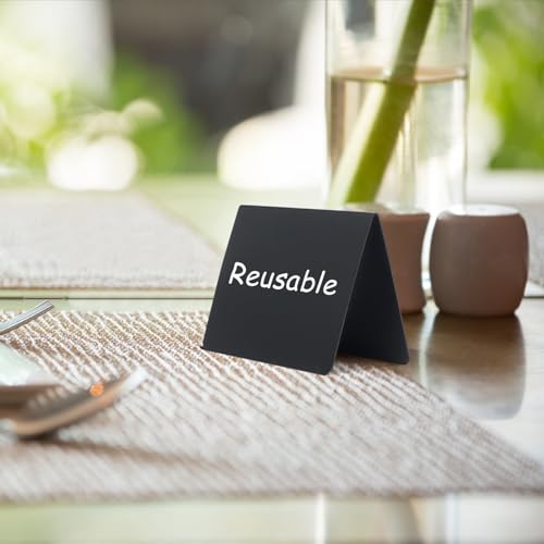 Mini Chalkboard Signs 12 Pack 4x3 Inches Food Labels for Events & Food Display