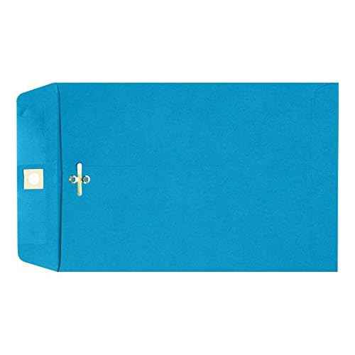 LUXPaper 9 x 12 Open End Envelopes | Clasp | Pool Blue | 80lb. Text | 50 Qty