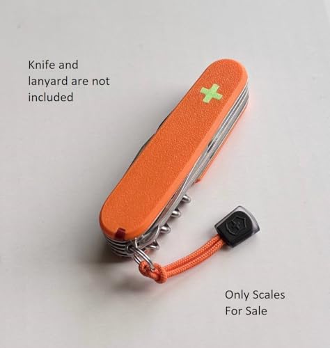 Orange Victorinox 91mm Replacement Handle with Cross & Tools - Scales Plus