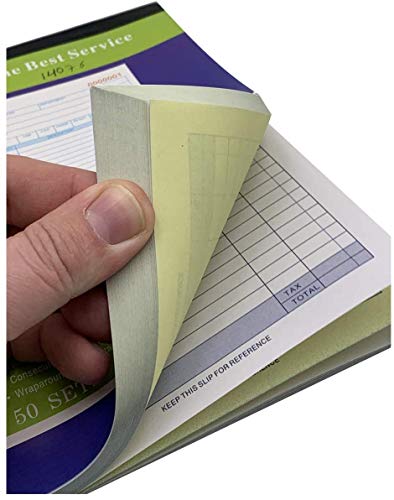 20 Pack Large Sales Order Book 5.5 x 8.5 in Carbonless Duplicate Receipt 2-Part