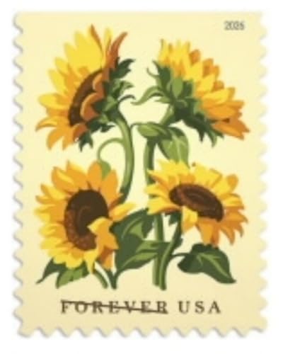 Sunflowers Forever Postage Stamps Booklet of 20 - First-Class Mail 2026