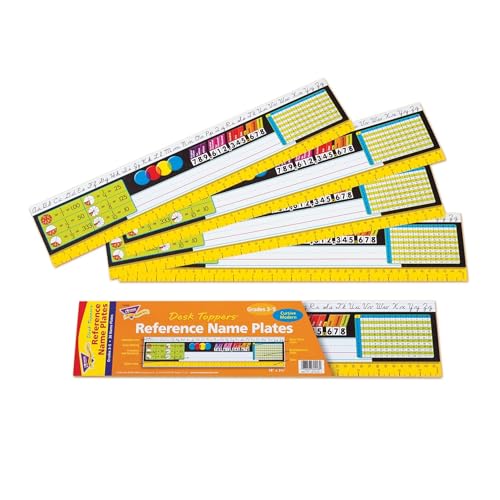 Grades 3-5 Reference Name Plates for Students - Desk Toppers® Educational Labels
